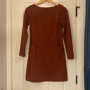 Boden long sleeve shift dress with pockets 2P